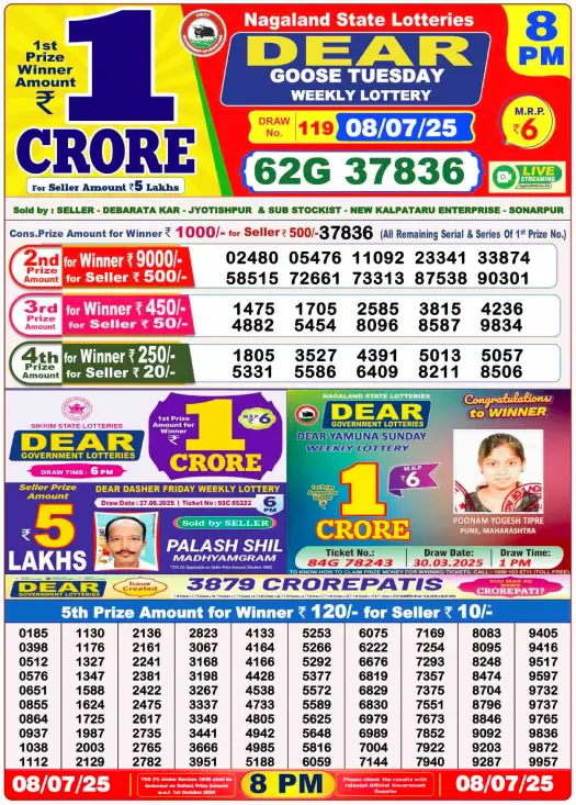 8PM Result