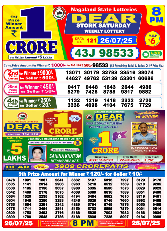 8PM Result